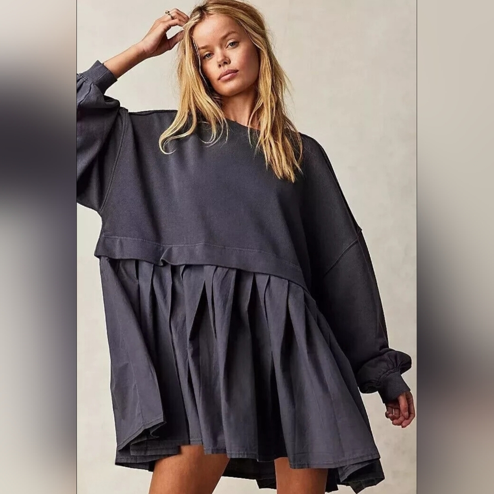 Free People Eleanor Tunic Grey